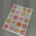 280pcs Spring Daisy Temporary Tattoos Stickers Hippie Theme Tattoo Stickers Waterproof Boho Groovy Face Body Sticker for Adults and Kids Cute Cartoon Printing Groovy Theme Spring Floral Party Supplies