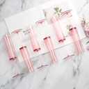 6 Pieces Acrylic Pink Champagne Flutes 5.4 OZ Square Champagne Glasses Stemmed Coupes Reusable Wedding Toasting Glasses Rose Bride Wine Glasses For Birthday Party Wedding Anniversary Christmas