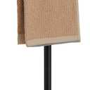 RUMOSE 13 Inch Oil Rubbed Bronze Towel Stand Hand Towel Holder Bathroom Kitchen Vanity Countertop T-Shape Towel Rack Free Standing Stainless Steel Towel Bar Towel Ring