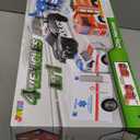 JOYIN 4 Packs Emergency Vehicle Toy Playsets, Friction Powered Vehicles with Light and Sound, Including Fire Truck, Ambulance, Play Police Car and Helicopter, Christmas Toddler Kids Boys Gifts