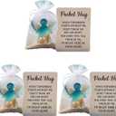 3 Pcs Pocket Angel, Angel Pocket Hug in Memory of The Dead, Sympathy Gift with Healing Symbolism, 2D Flat Keepsake for Grief Support, Set of Three with Card