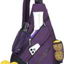 KAVIGOR 2025 Pickleball Sling Bag, Convertible Ultra-Light Backpack with Skin-Soft Fabric & Wet/Dry Pocket, Fits 4 Paddles + Gear