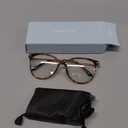 Gaoye Blue Light Blocking Glasses, Retro Round Eyewear Frame Anti Eyestrain Computer Glasses for Women Men (Tea Leopard/Transparent Lens)