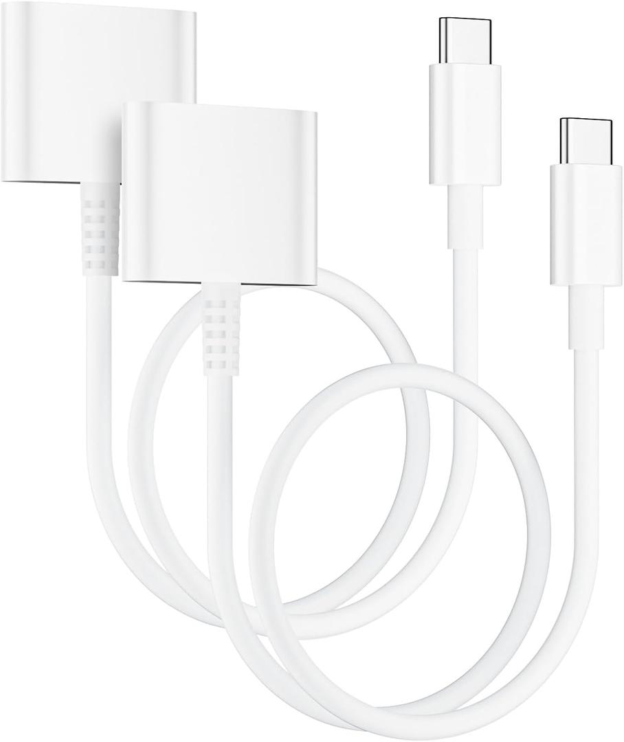 USB C to 30 Pin Female Adapter for iPhone 16, 2-Pack Apple MFi Certified No Audio Type C Male to 30-Pin Female Charging and Data Transfer Converter for iPhone 16 15 Pro Max 16 15 Plus, New iPad