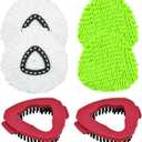 Mop Heads Replacement for Ocedar, Mop Replace Head for Ocedar EasyWring 1 Tank, Microfiber Spin Mop Refills, Include 4 Spin Mop Replacement Head Deep Cleaning Machine Washable with 2 Scrubber Mop Head (White&green)