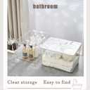Clear plastic storage bins with LIDS,storage containers for snacks, cosmetics, books, dog food, Storage Organizer for NurseryKitchen, Living room,Bedroom, Bathroom, Office (clear, 4XL)