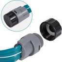 LINEX Sprinkler Soaker Hose 50 ft 2 pack for Garden Lawn Watering Hose with Hose Stakes