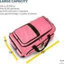 Travolution Dance Bag with Garment Rack, 28 Inch Rolling Duffel With Wheels, Ideal for Competitions & Travel, Easy-assembly Lightweight Aluminum Clothes Rack, Drop-Bottom Luggage