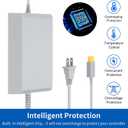 Charger for Wii U Console, AC Adapter Power Supply Charging Cable Cord Replacement for Nintendo Wii U Console