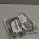 Pangda Concave Wall Door Bumper Stop Silver Stainless Steel Wall Door Bumper with 1-1/8 Inch Gray Round Rubber Protector Stops(Silver,10 Pieces)