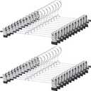 GoodtoU Pants Hangers, 30Pack Skirt Hangers with Clips Metal Hangers for Pants Clips Trouser Shorts Jeans (30pcs)