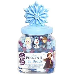 Tara Toys Frozen 2 Enchanting Magic Jewelry & Bead Maker Playset - Kids' Ultimate Jewelry Crafting Kit - Design with Elsa Charms, Snap Beads & More - Artistic Holiday Gift for Kids Age 3+