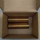 [2-pack] Brass Pipe Adapter Plumbing, G1/2" Male Thread to NPT1/2" Male Pipe Fitting Extender, Seamless and Leakproof (Total Length 2.5")