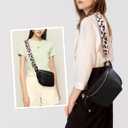 Fanny Packs Waist Bag for Women-Fashion Crossbody Bags Chest Purses Belt Bag with 2 Adjustable Strap (Black)