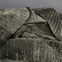 Bedsure Velvet Quilt King Size - 108"x96" Oversized King Size Bedspread Comforter Set, Luxury Velvet Comforter Coverlet, Ultra-Soft Bedding Set with 2 Pillow Shams for All Season, Olive Green