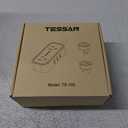 Mini Power Strip with 3 USB Ports, TESSAN 2 Outlet Portable Flat Plug Strip with 5 Ft Small Extension Cord, No Surge Protector for Cruise Ship Essentials Travel (Grey)