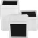 BTSD-home Bed Risers 3 or 6 Inch Heavy Duty Stackable Furniture Risers for Sofas Table Couch Chair Bed Raisers 4 Pack White