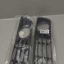 NewYall Set of 2 Front Left Driver and Right Passenger Side Bumper Fog Light Lamp Cover Grille Grill Assembly for Audi A4 2002-2005, A4 Quattro 2002-2005, S4 2004-2005