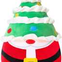 Christmas Santa Claus Plush Toys, Santa Claus Stuffed Animal Wearing Xmas Trees Hat, Christmas stuffy Creative Party Decor Gift for Kids, Girls, Baby