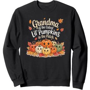 Halloween Grandma Of Little Pumpkins Sweatshirt, S