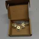 Goldenwarm 3 Pack Gold Cabinet Knobs Dresser Knob for Drawer Hardware Handles and Luxury Pulls for Cabinets Zinc Alloy