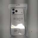 JJGoo Compatiable with iPhone 17 Pro Max Case Clear, Transparent Shockproof Phone Cases, Slim Anti-Scratch Hard PC Back Protective Cover Bumper