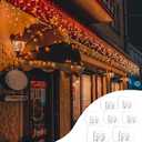 50 Pack Hooks with Adhesive Strips for Outdoor String Lights - No Damage, No Tools, No Holes, Waterproof and UV-Resistant, Perfect for Christmas and Patio,Garden Decor, Cable Holders for Hanging