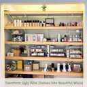 Solid Wood Shelf Covers for Wire Shelving, Wire Rack Covers for Pantry Shelves, Tool-Free & Snap-On (5pcs, 30" W x 16" D)