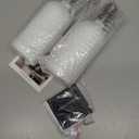 GMISUN White Soap Dispenser, 2 Pack Glass Hand Soap Dispensers Bathroom with Gold Pump, 17 Fl Oz Dish Soap Dispenser Set for Kitchen, Refillable Modern Liquid Soap and Lotion Dispensers Bottle