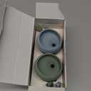 Moonkie Silicone Baby Sippy Cups | 3 Stages Training Cup Straw Cup for Infants Toddlers and Kid | 4 oz 2Pack (Sage + Ether)