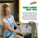 Libman Dishmatic I-Stand Dish Wand Kit, Kitchen Cleaning Scrub Brush with Handle and Soap Dispenser for Scrubbing and Washing Dishes, Refillable Standing Dispensing Scrubber Brushes, 3 Sponge Refills