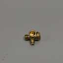 Solid Brass 3-Port Air Compressor Check Valve M10*1 x G3/8" x G1/2" Male Female Threaded Tube Connector Non-Return Valve