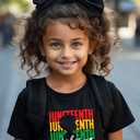 hrcfbk Toddler Baby Boys Girls Juneteenth T-Shirt Short Sleeve Black History Freedom Day Kids Shirt