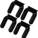 DOITOOL Wheel Pad 4-Pack Non-Slip Furniture Wheel Stoppers for Chairs Refrigerator Freezer Secure Slot Stopper for Home Office Use 3.22X2.55X0.78In (8.20X6.50X2.00CM)