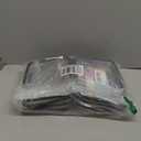 4Pcs Clear Hard Shell Zipper Case, BIiss Plastic Bins for Organizing, Clear Zipper Pouches Makeup Case & Lidded Storage Bins Organizer for Storage Cosmetics, Puzzles, 8.7 x 6.3 x 2.4 Inch