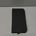 SHIELDON Real Leather Case Wallet for iPhone 17 Pro Max 6.9-inch | Foldable, Kickstand, RFID Blocking Credit Card Slot, Magnetic Closure, TPU Protective Inner Cover 5G 2025 - Pebbled Black