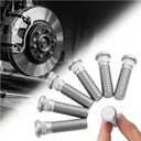 6PCS 1/2"-20 UNF Trailer Wheel Studs Compatible with Dexter/Lippert 2000-7000 lb Axles,Grade 12.9 Trailer Wheel Bolts Length 2.11"/Head 0.73"/Spline 0.56",Sturdy Wheels Lug Stud