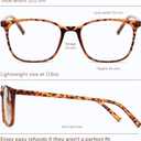 Gaoye Ultralight Blue Light Glasses for Women - Computer Protection Glasses for All Day Comfort - Anti UV Glare & Eyestrain (Brown)