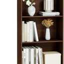 5 Tier Bookshelf, 71" Tall Bookcase Floor Standing, Large Wood Bookshelf with Anti-Tipping Device & Base, 5 Shelf Open Display Book Shelf for Living Room, Bedroom, Dining Room, Home Office, 23.6 inches x 11 inches x 70.8 inches