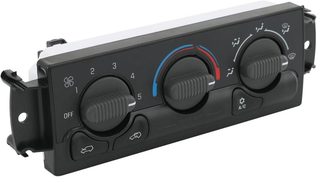 Front A/C Heater Climate Control Module Compatible with 2002 Cadillac Escalade EXT Chevrolet Avalanche 1500 2500 1999-2002 GMC Sierra 1500 2500 Replace# 599-266, 15-72528