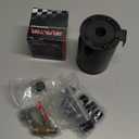 BAGARAATAN Universal 150ml Baffled Engine Oil Catch Can Reservoir Tank 3 Port ,Oil Catch Can Kit with 1 oulet + 2 intlet Compact Baffled Engine Oil Reservoir Tank with Breather Filter + Drain Valve