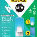 STEM Light Trap: Indoor Fruit Fly Trap, Effective Insect Control for Home, Attracts and Traps Flying Insects, Emits Soft Blue Light, Starter Kit with 1 Plug-In Device and 2 Cartridges