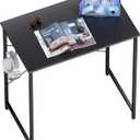 Pamray 23 Inch Computer Desk for Small Spaces, Home Office Work Desk with Headphone Hook, Small Office Desk Study Writing Table (Black)