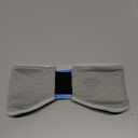 Sukeen Running Ear Warmers for Women, Double-Layer Fleece Ear Warmer Headband, Moisture Wicking Non-Slip Winter Running Headband, Elastic Winter Headbands for Cycling Hiking Jogging, Black/Gray