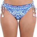 La Blanca Women's Side Tie Hipster Bikini Bottom (6, Blue//Alboran Sea)
