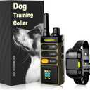 Dog Shock Collar, 5300FT 1mile Range Remote Control Unit and Innovative Dog Training Collar with IPX7 Waterproofing, Waterproof, Rechargeable, Shock, Vibration, Beep, 8-120lbs (black)