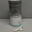 Electric Citrus Juicer, Automatic Orange Juice Extractor, White and Mint Green, Kitchen Appliance with Pour Spout