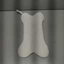 Malier Dog Christmas Stocking, Knit White Christmas Stocking for Dogs, Bone Shape Dog Stocking Christmas Large Pet Stockings Hanging Dog Christmas Stocking for Dogs Cats Pets (White)