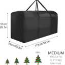 Christmas Tree Storage Bag, For 12 ft Disassembled Holiday Tree, Heavy Duty Xmas Holiday Tree Bag with Durable Handles & Dual Zipper (173*76*51cm)