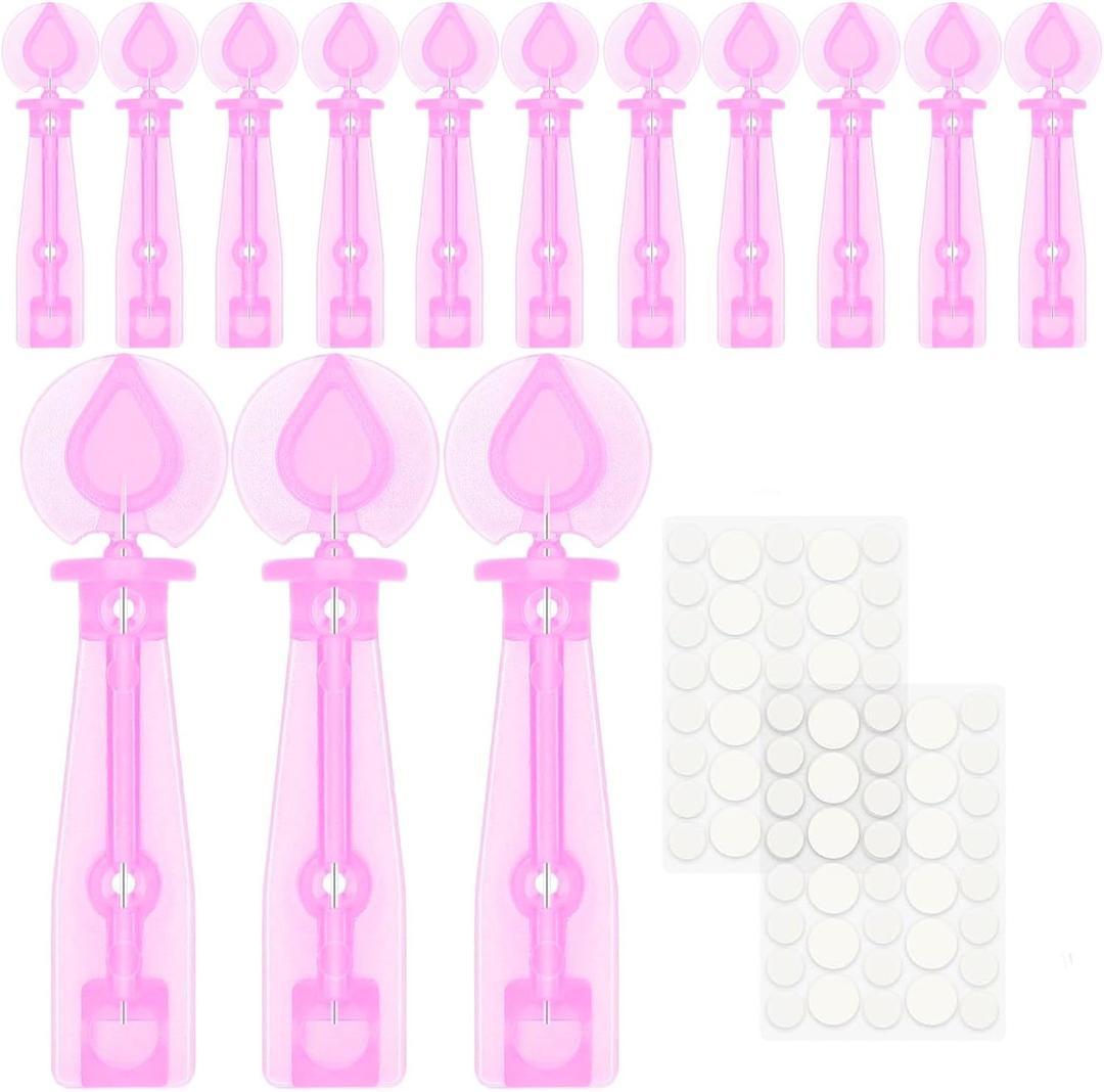 Acne Treatment Kit, 100 Disposable Needles and 144 Pimple Patches, Blackhead and Blemish Removal Tools